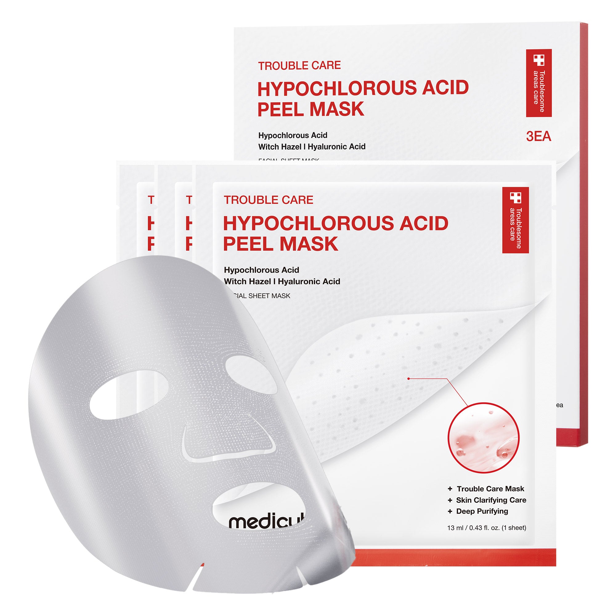 mascarilla exfoliante con ácido hipocloroso