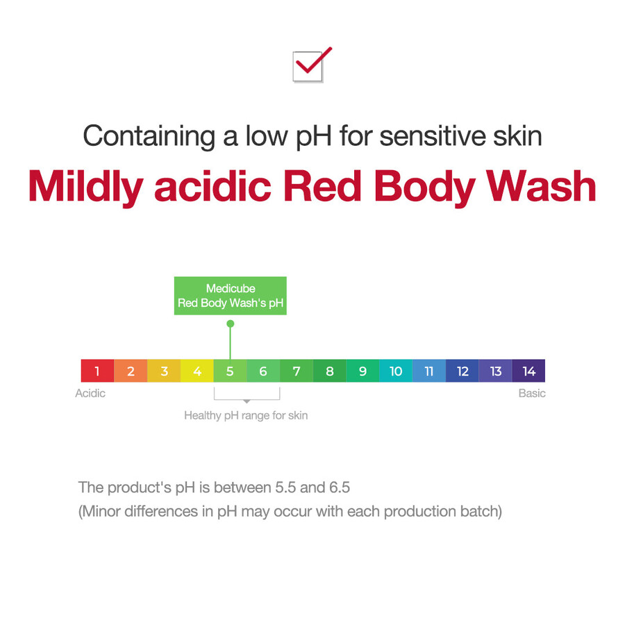 gel de baño rojo medicube