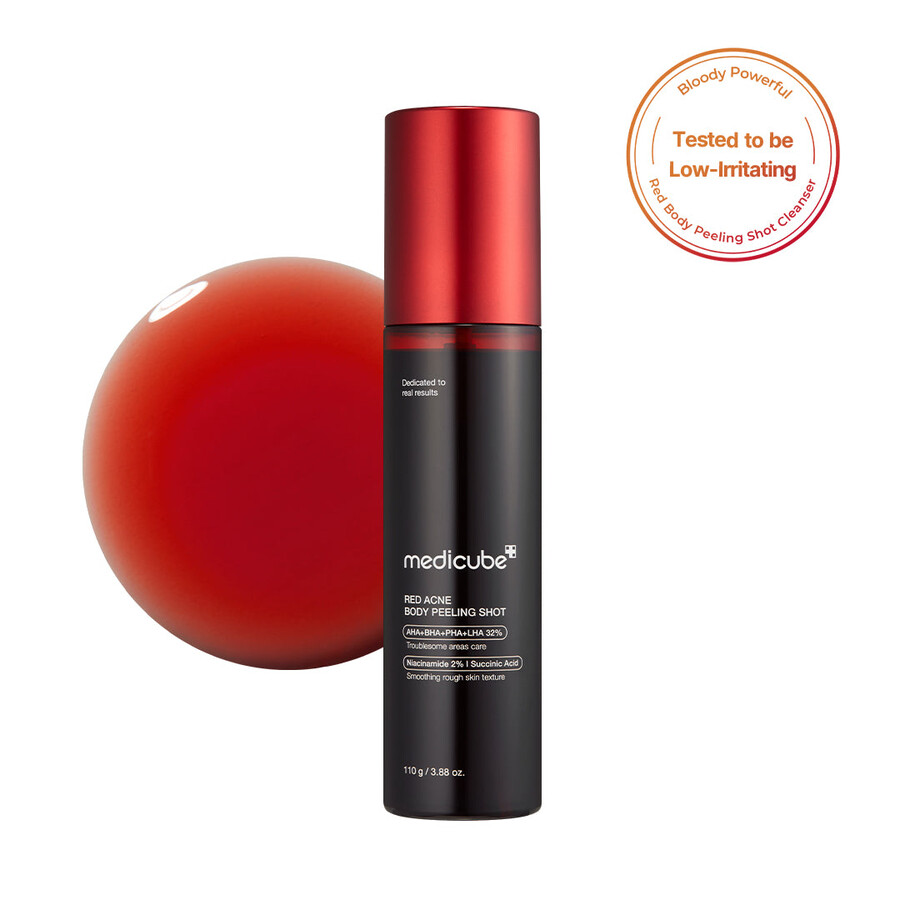 limpiador corporal exfoliante rojo medicube