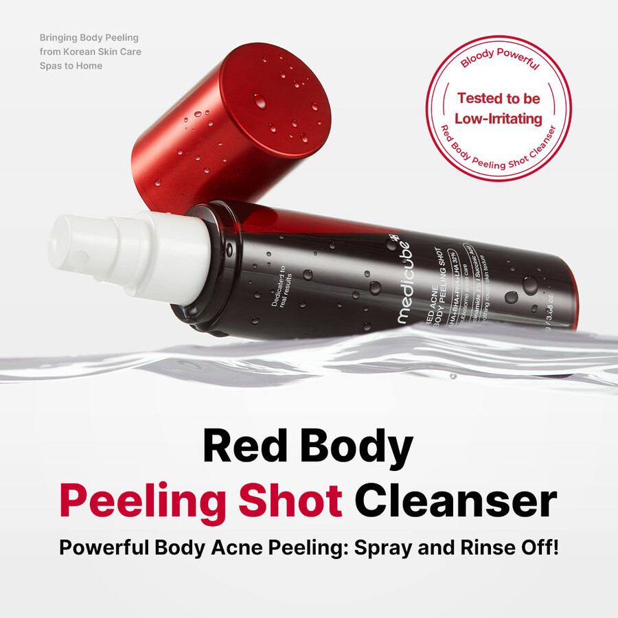 limpiador corporal exfoliante rojo medicube