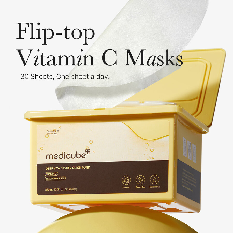 mascarillas diarias rápidas medicube deep vita c