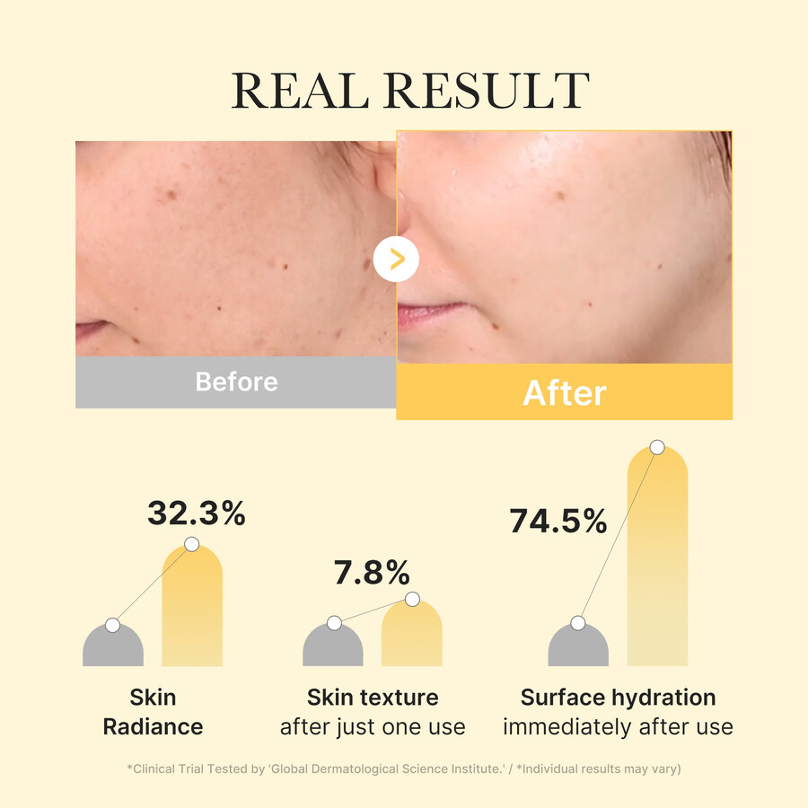 mascarilla de gel con ácido kójico cúrcuma y oro de medicube