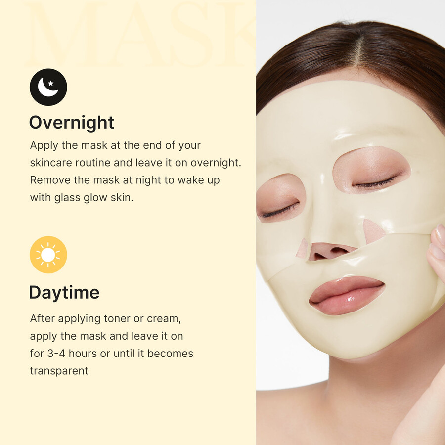 mascarilla de gel con ácido kójico cúrcuma y oro de medicube