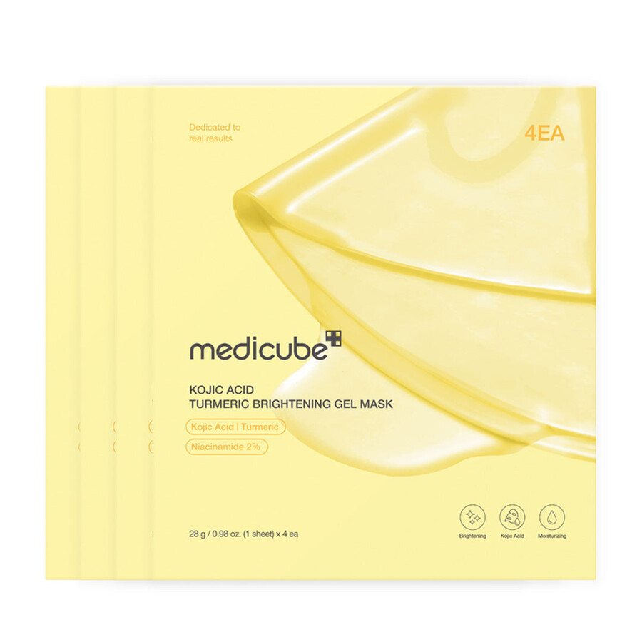 mascarilla de gel con ácido kójico cúrcuma y oro de medicube