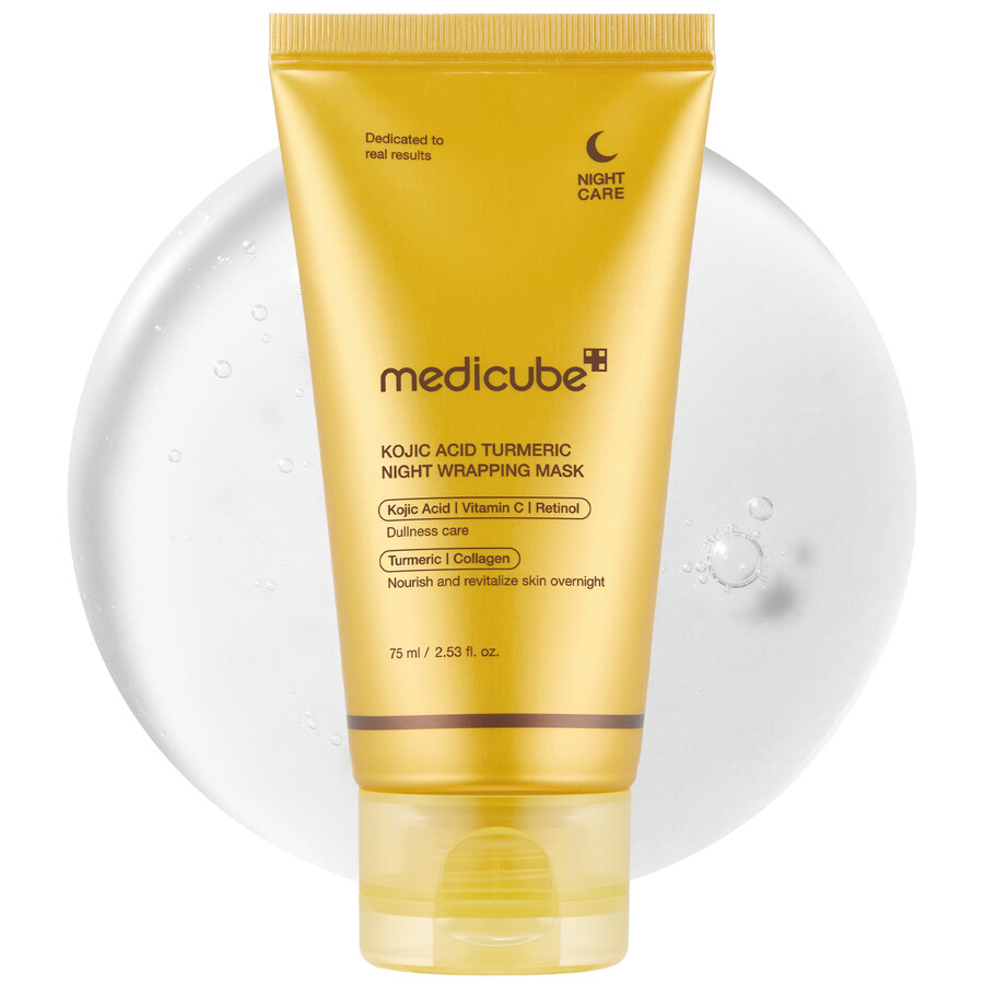 mascarilla envolvente nocturna de cúrcuma y ácido kójico de medicube