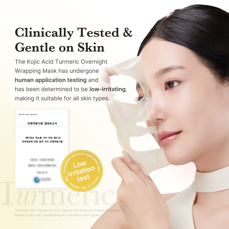 mascarilla envolvente nocturna de cúrcuma y ácido kójico de medicube