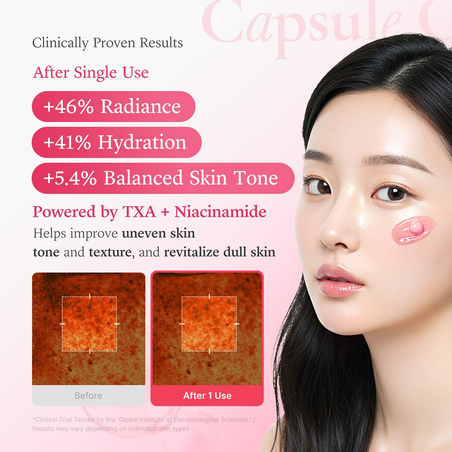 medicube txa niacinamida cápsula crema
